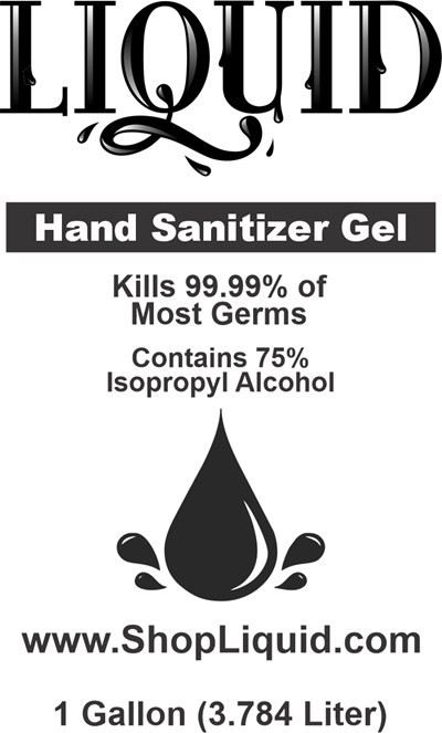 3784 mL Front Label (Liquid Label Front Gallon 4x4)
